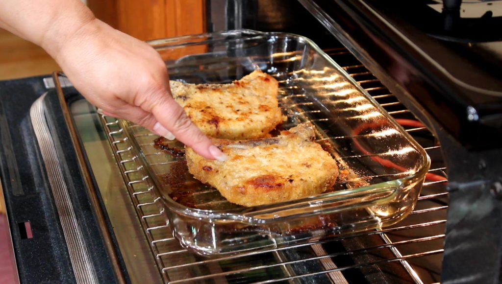 Baked Breaded Pork Chops