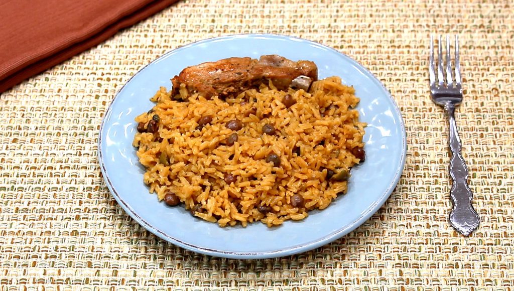 Rice with Pigeon Peas and Pork Spareribs