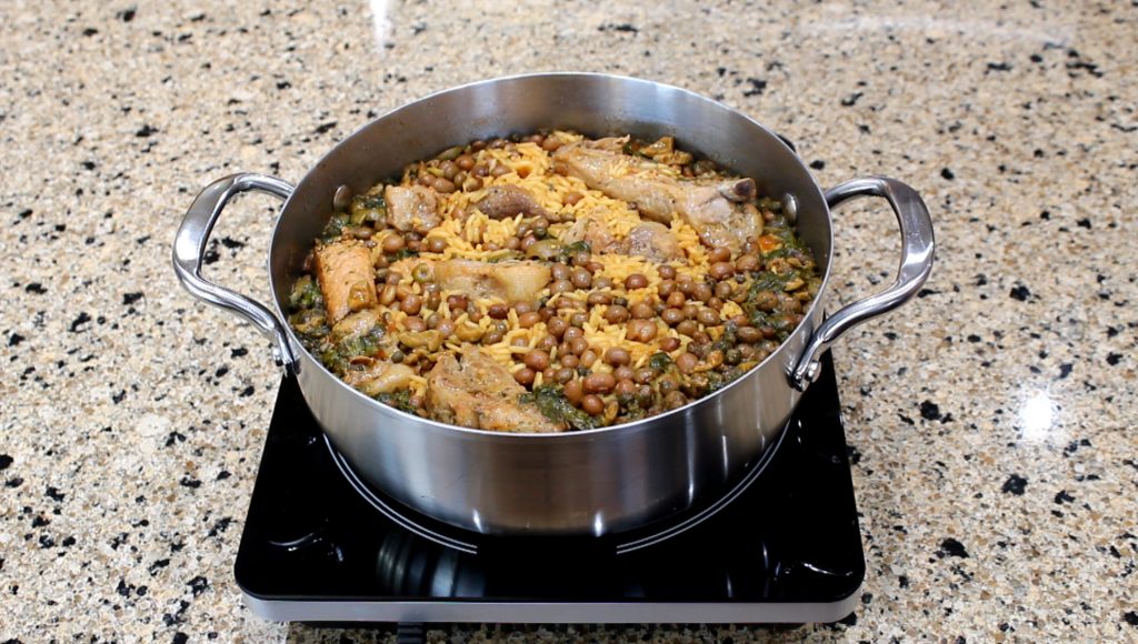 Rice with Pigeon Peas and Pork Spareribs