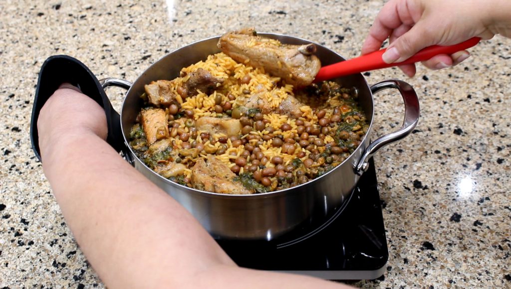Rice with Pigeon Peas and Pork Spareribs