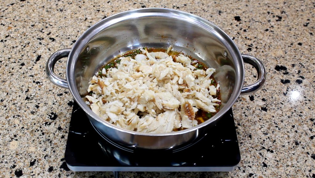 Stewed Salt Cod with Eggplant