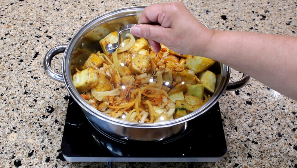 Stewed Salt Cod with Eggplant