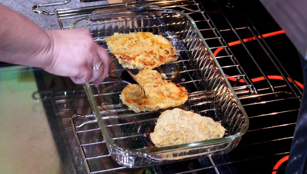 Baked Breaded Beef Steak