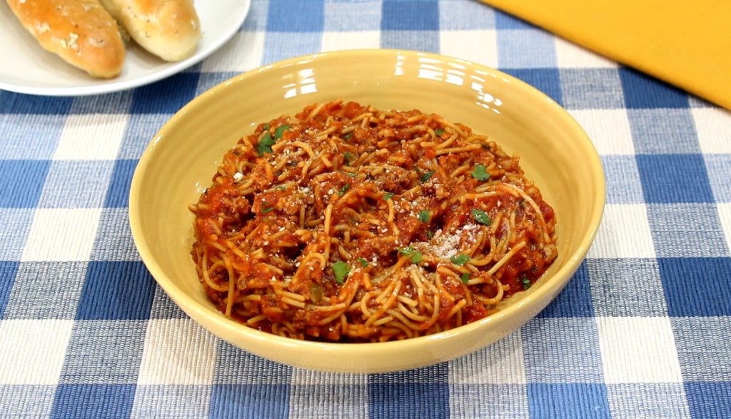 Spaghetti with Ground Turkey
