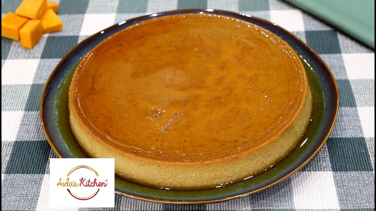 Pumpkin Cream Cheese Flan - Aida's Kitchen