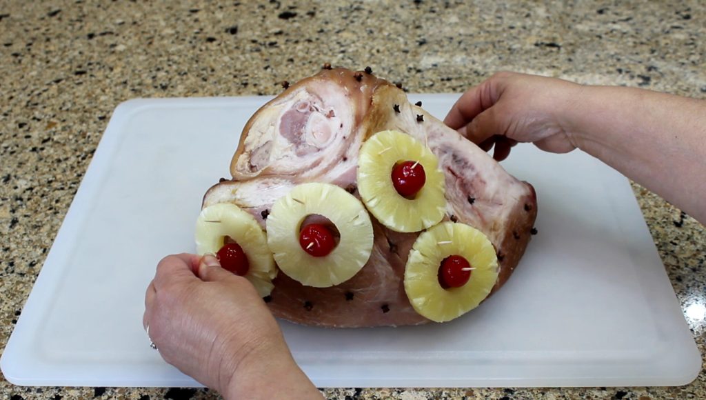 Baked Ham with Pineapples