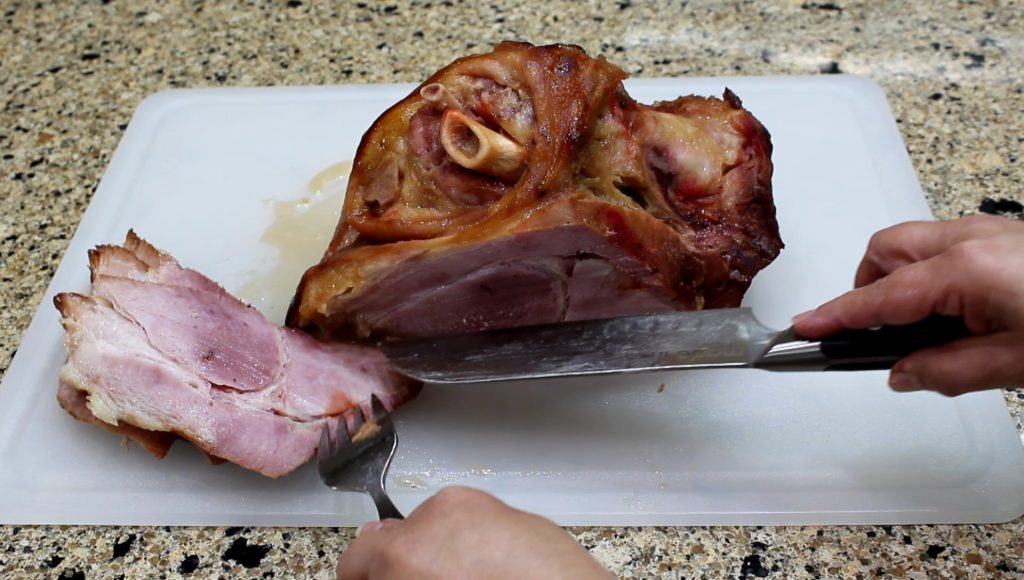 Baked Ham with Pineapples