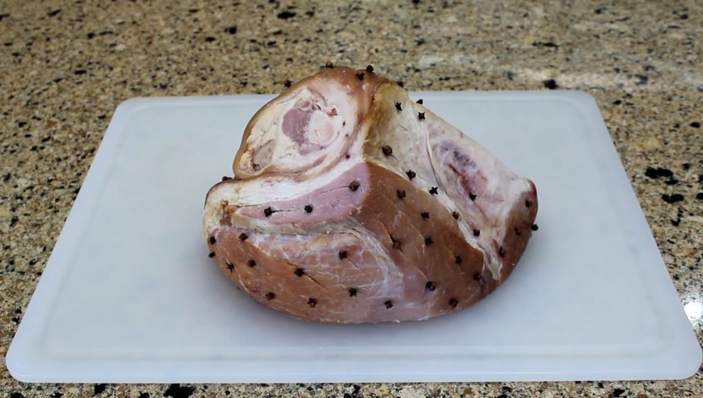 Baked Ham with Pineapples