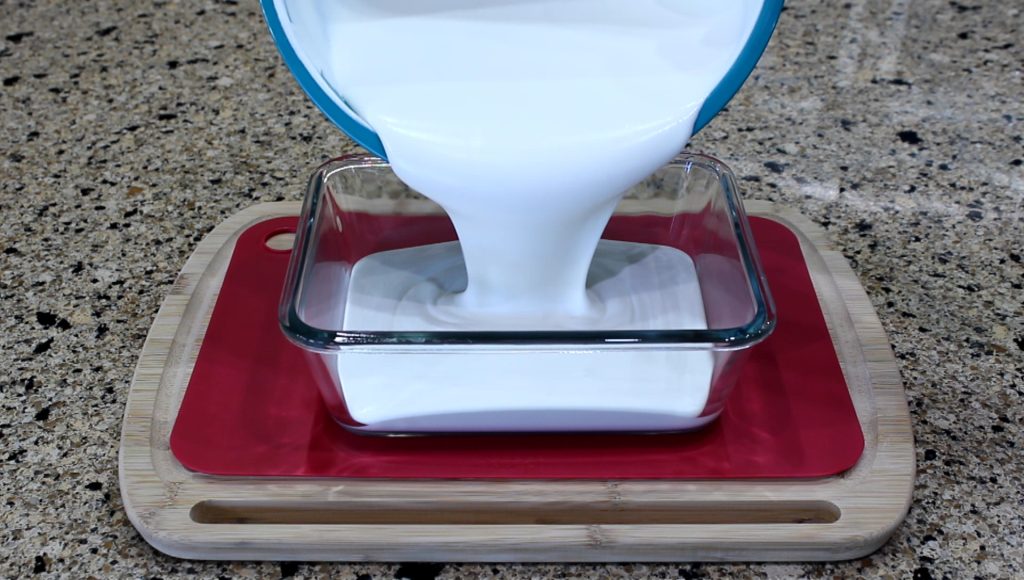 Freezing Coconut Ice Cream Mixture